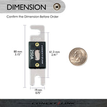 Load image into Gallery viewer, 5pcs 250A ANL Fuse Nickel Plated Blade Auto Stud Inline 12V Car Audio
