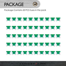 Load image into Gallery viewer, Conext Link ATMLP30-50 ATM Low Profile Fuse Nickle Plated 50 Pack (30 Amp)
